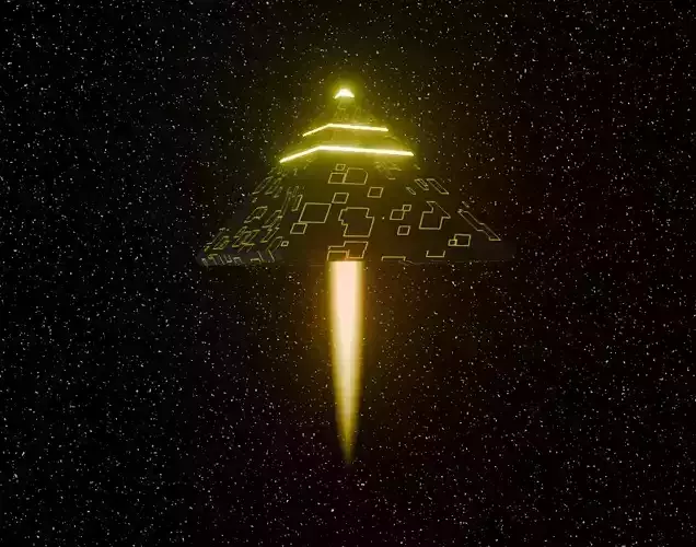alien pyramid  spaceship