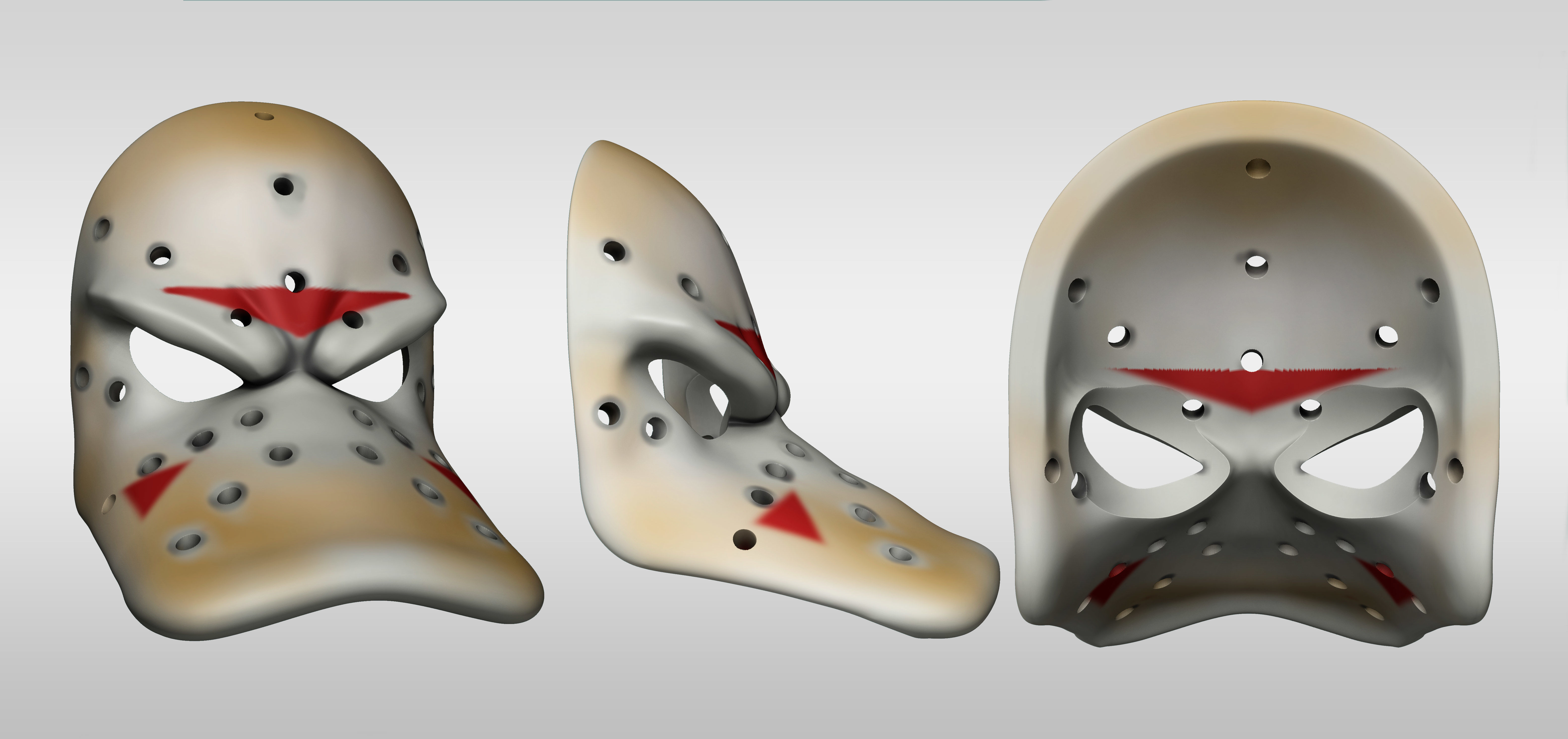 Migthy Ducks Daffy Mask Hockeys of Anaheim 3D print model_3