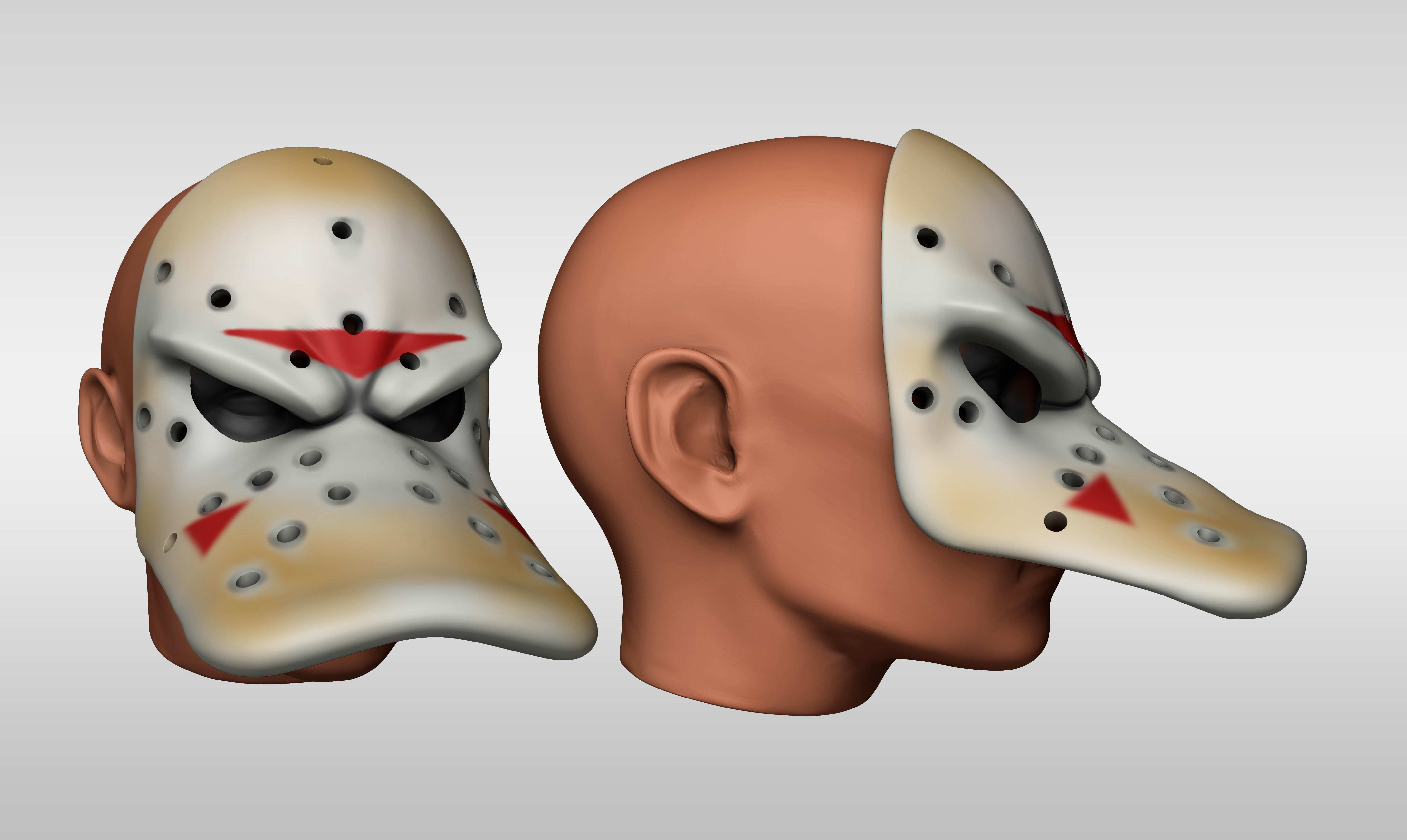 Migthy Ducks Daffy Mask Hockeys of Anaheim 3D print model_7