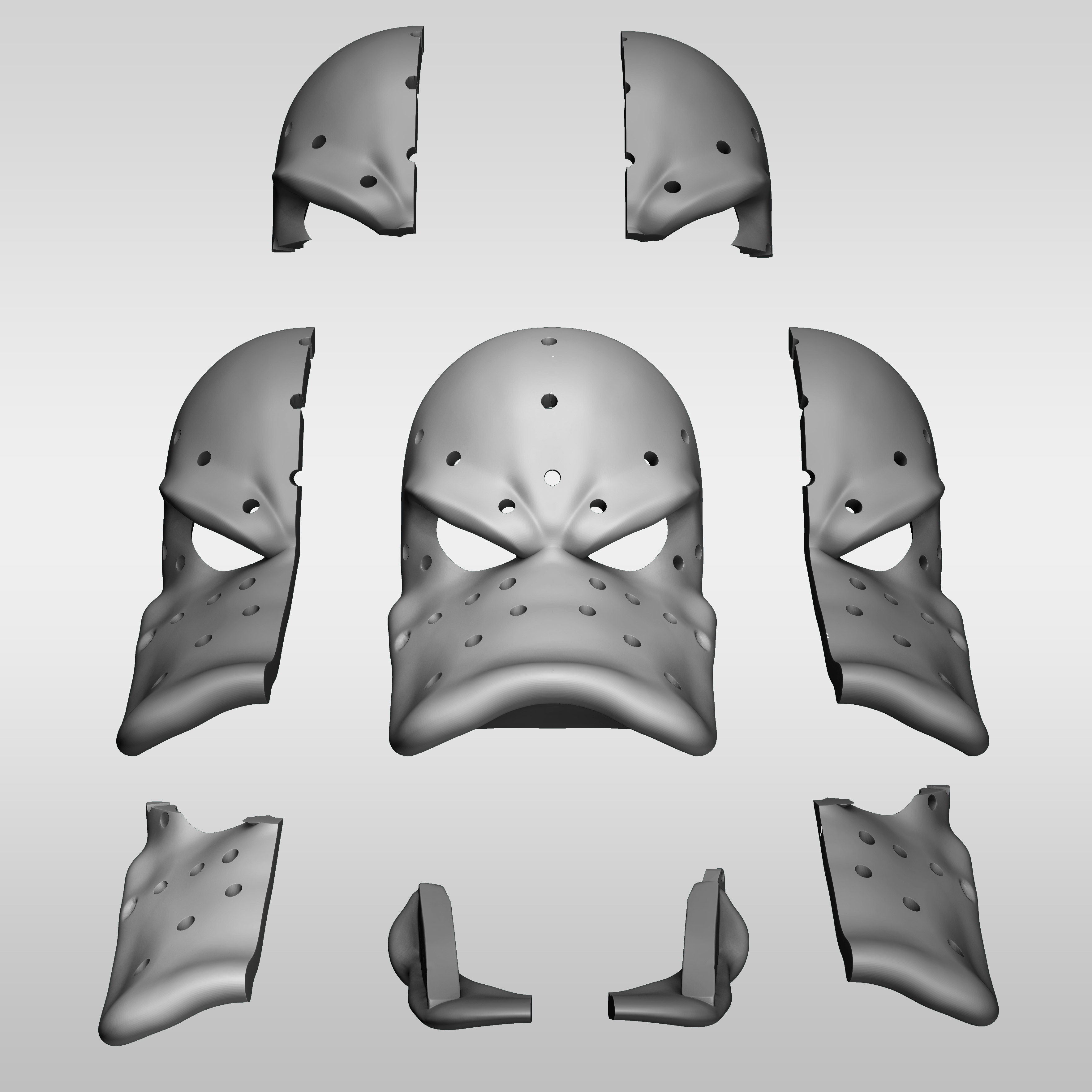 Migthy Ducks Daffy Mask Hockeys of Anaheim 3D print model_8