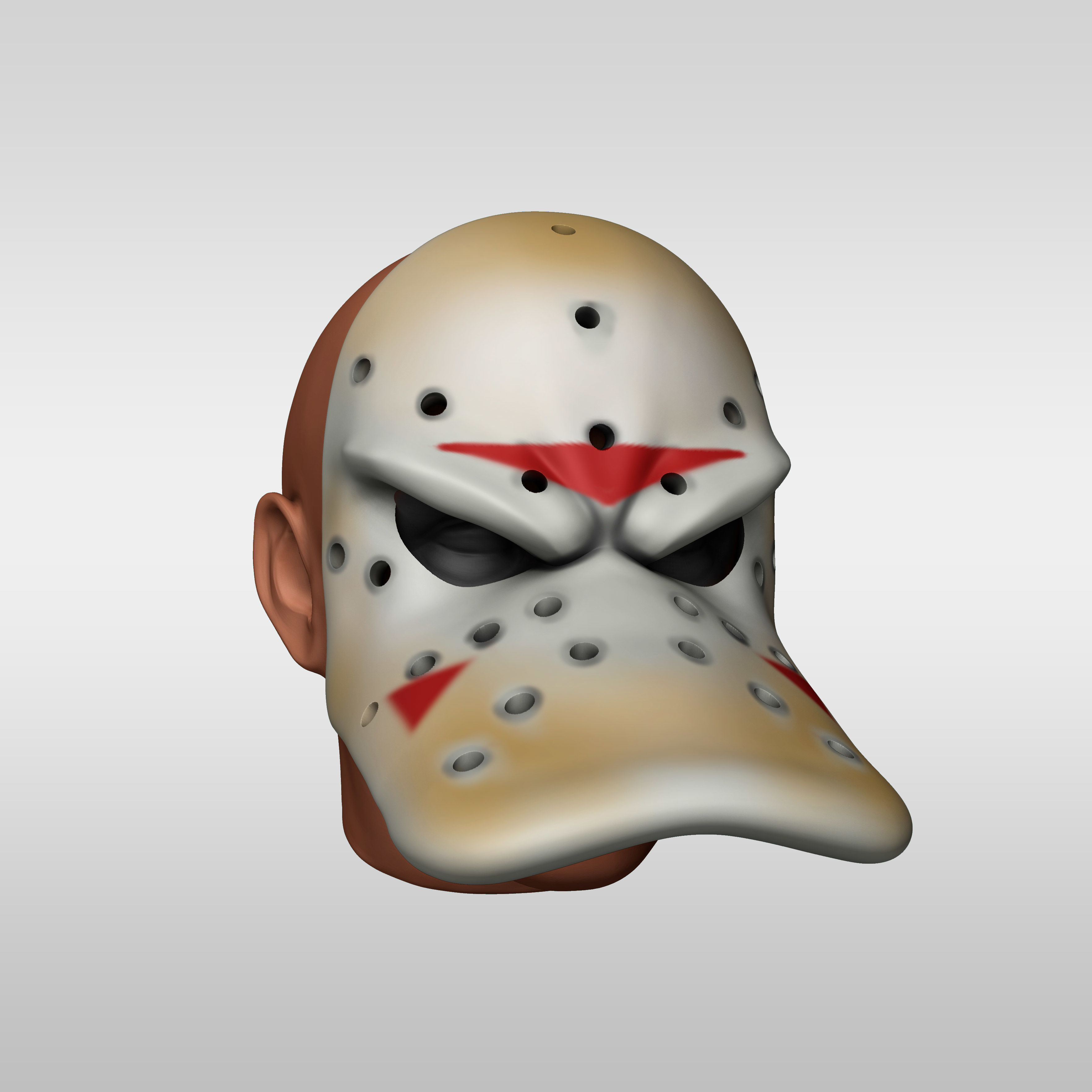 Migthy Ducks Daffy Mask Hockeys of Anaheim 3D print model_6