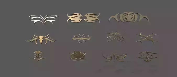 GOTHIC MOTIF PACK 3D MODEL