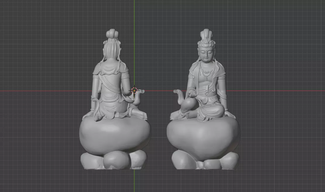 Samantabhadra sitting Free 3D print model