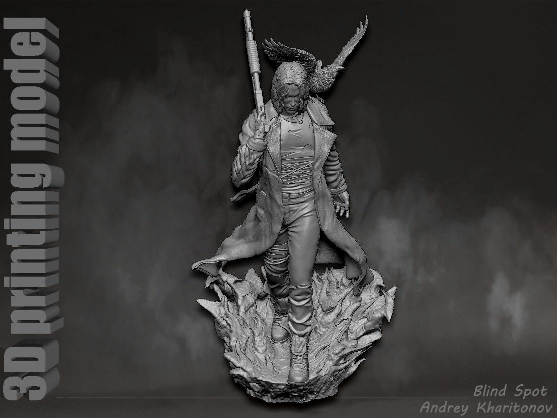 The Crow 3D print model_14