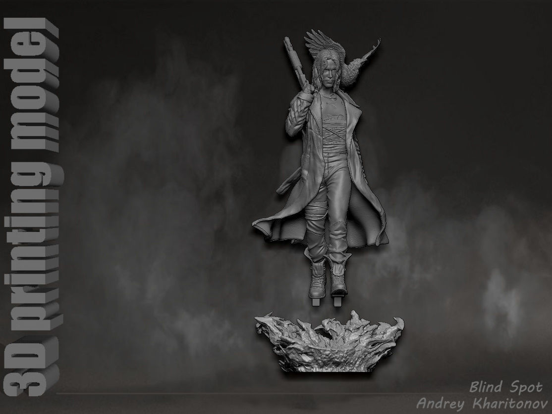 The Crow 3D print model_21
