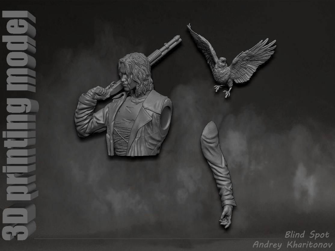 The Crow 3D print model_28