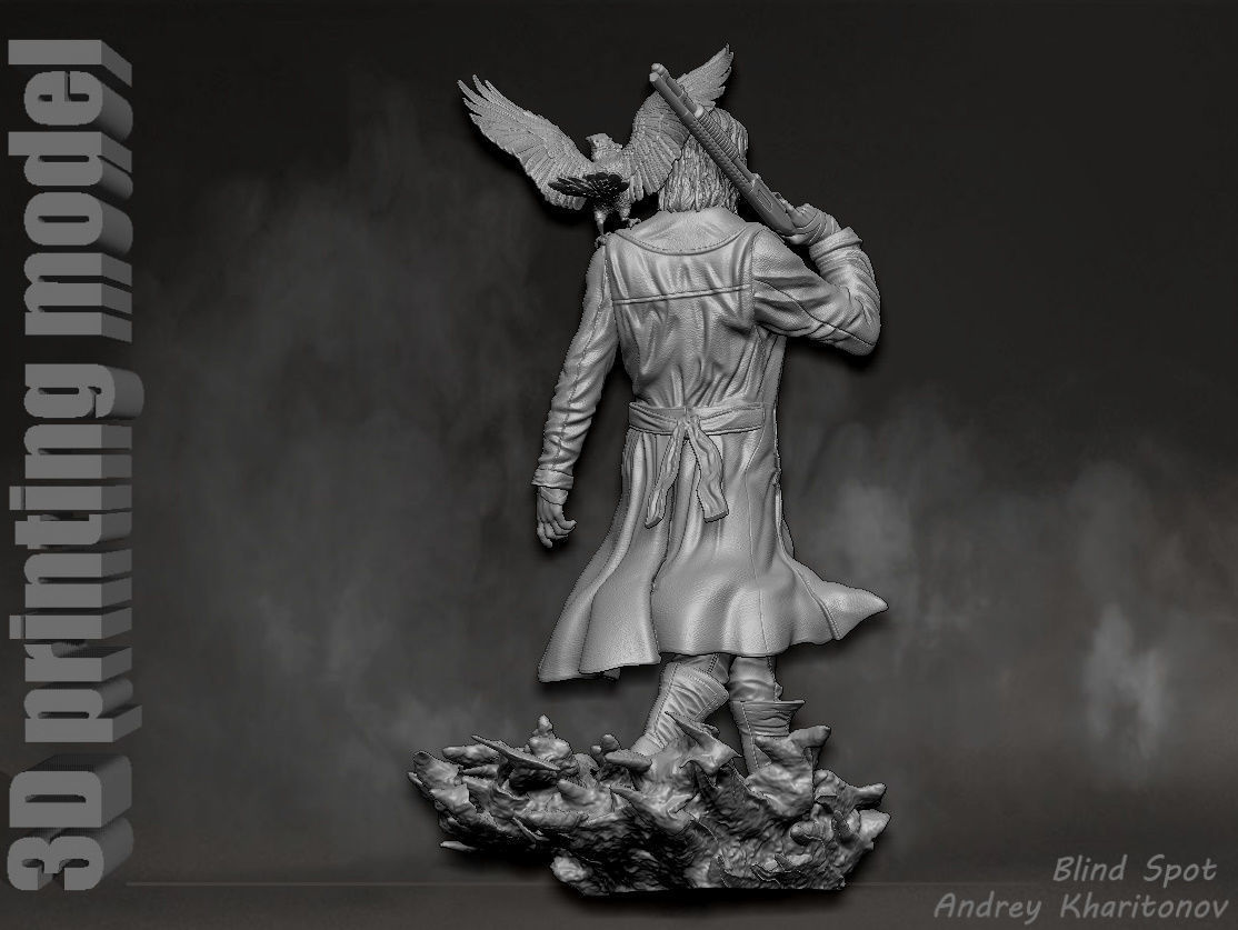 The Crow 3D print model_8