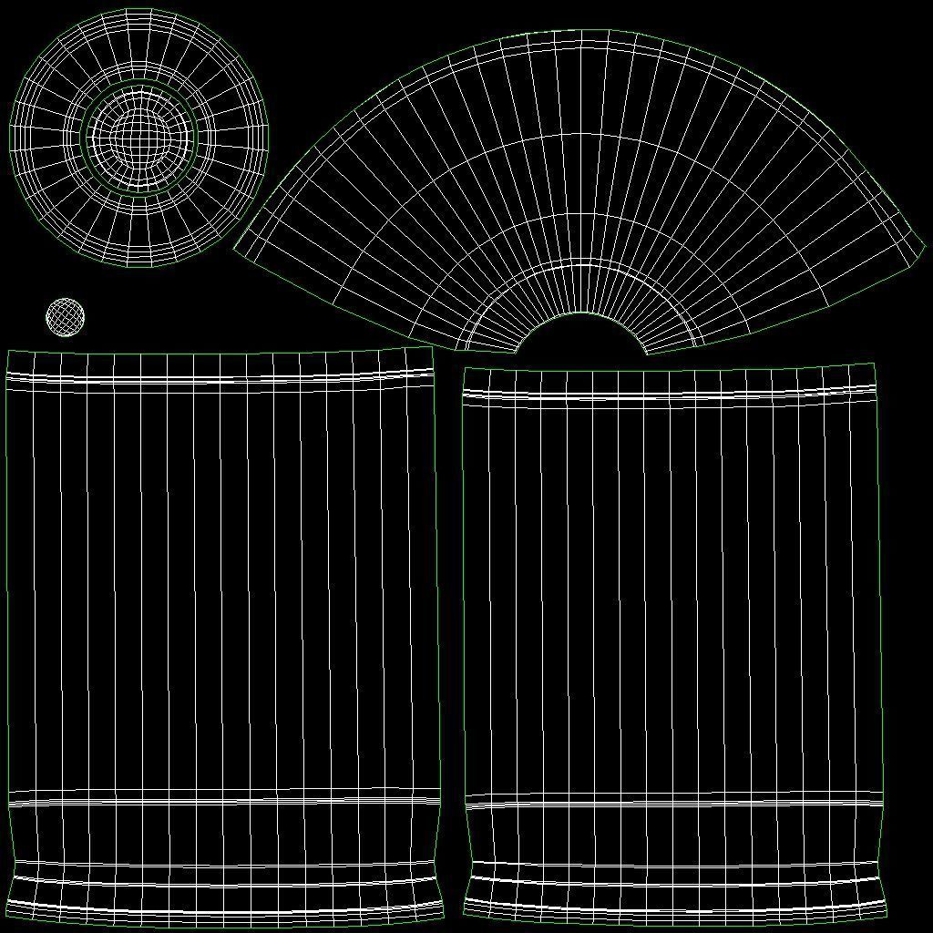 Bullets 45 mm Low-poly 3D model_15