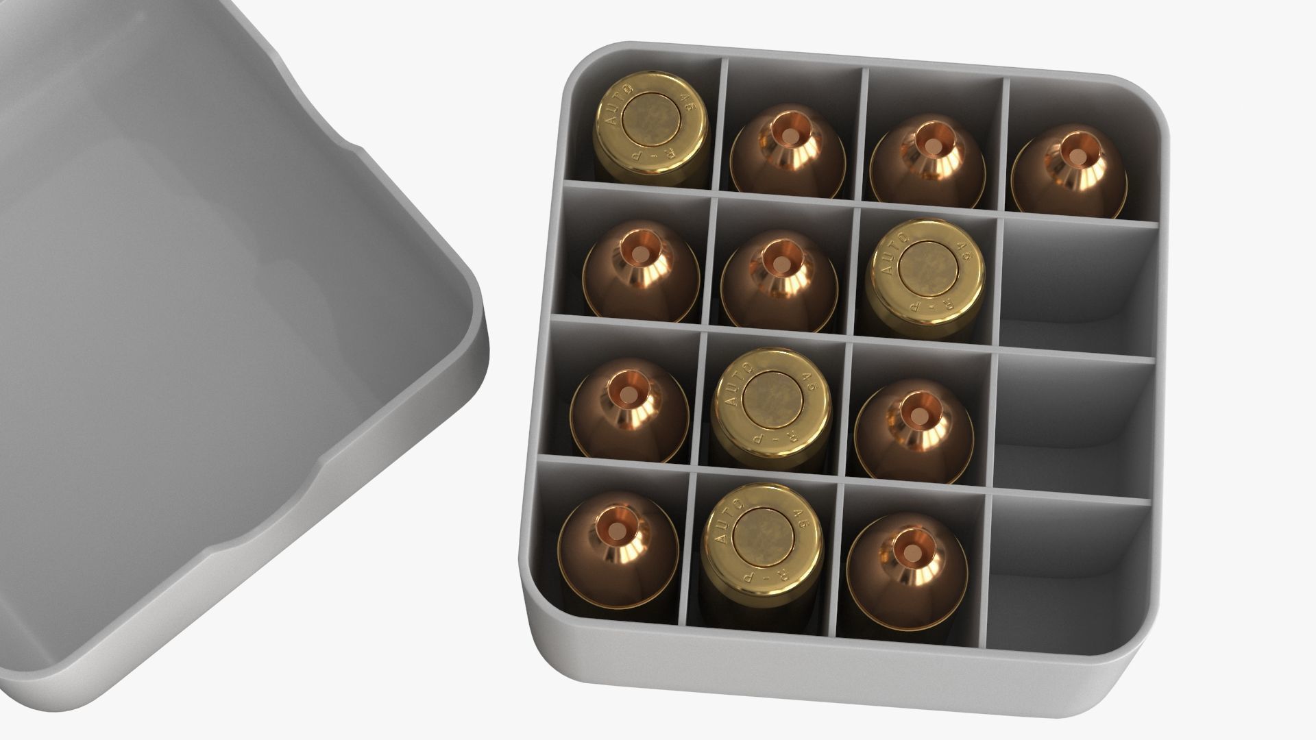 Bullets 45 mm Low-poly 3D model_4