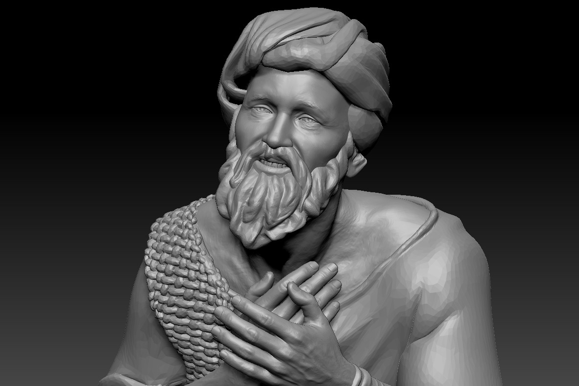 Adoring shepherd printable 3D print model_5