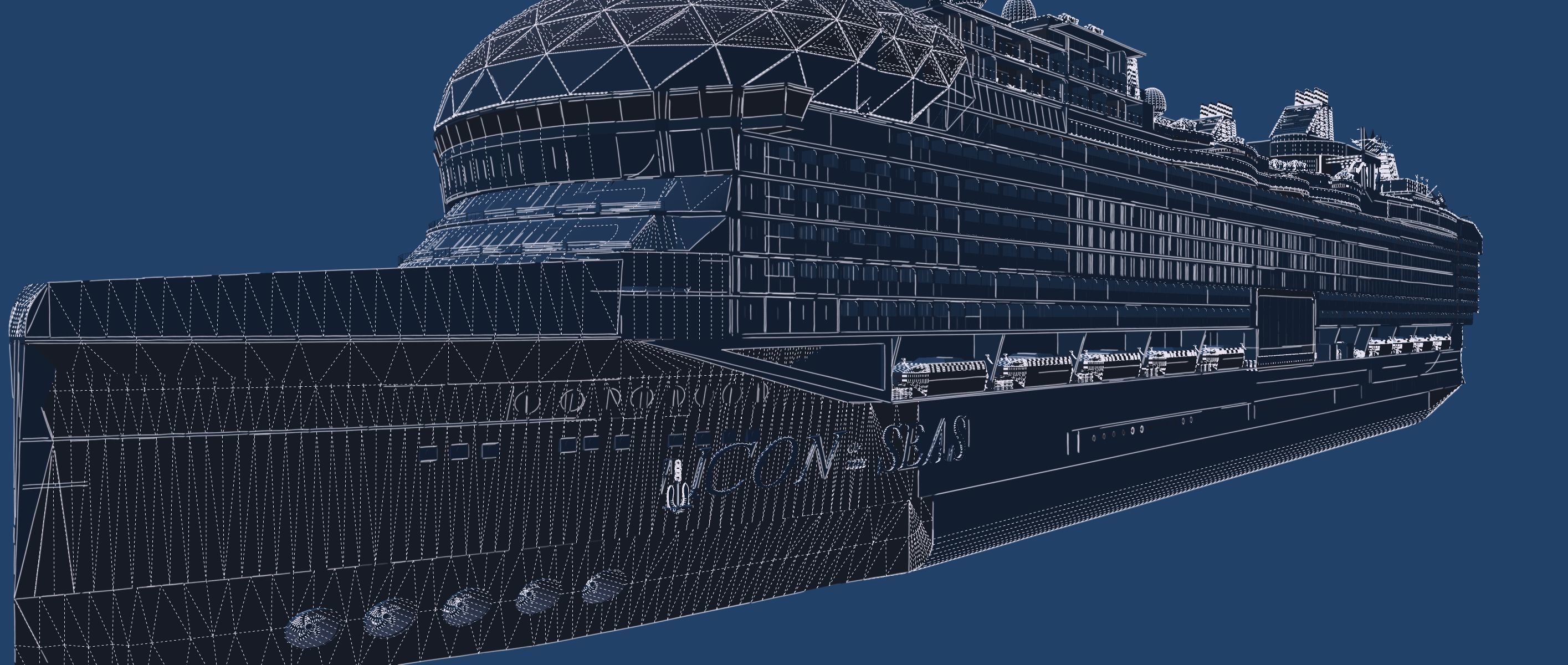 Icon of the Seas with full interior 3D model_50