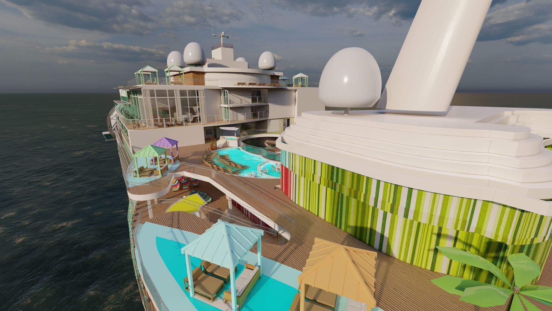 Icon of the Seas with full interior 3D model_41