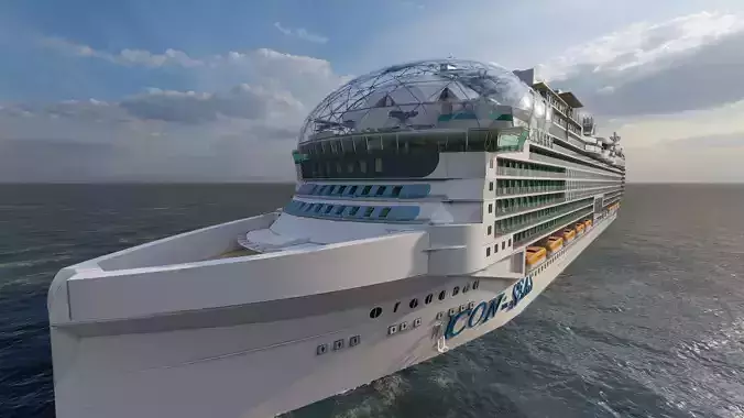 Icon of the Seas with full interior 3D model