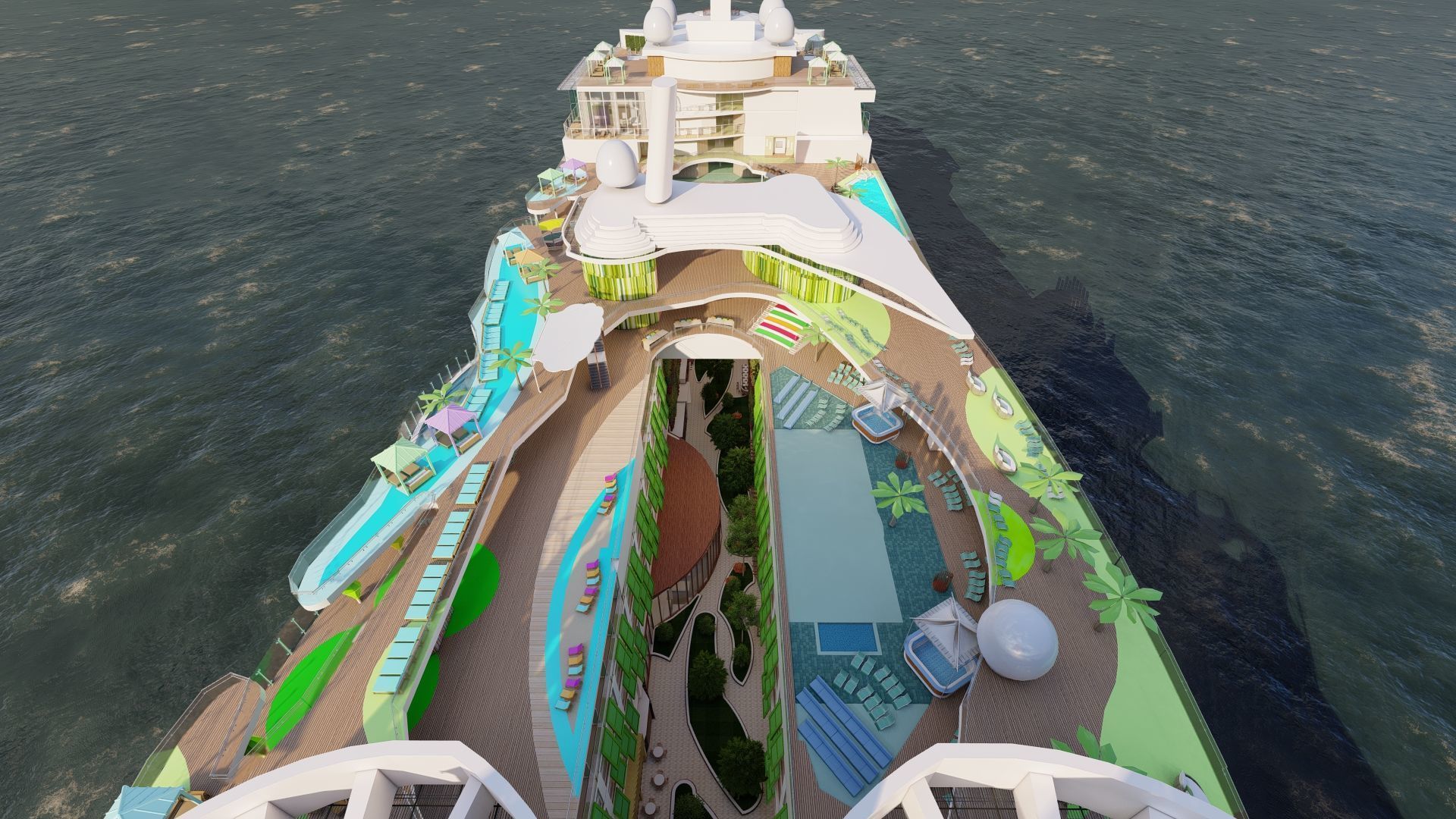 Icon of the Seas with full interior 3D model_27