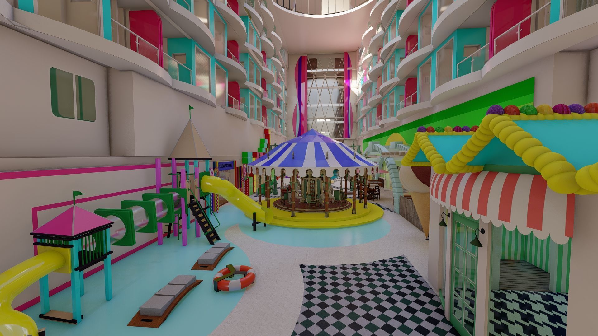 Icon of the Seas with full interior 3D model_24