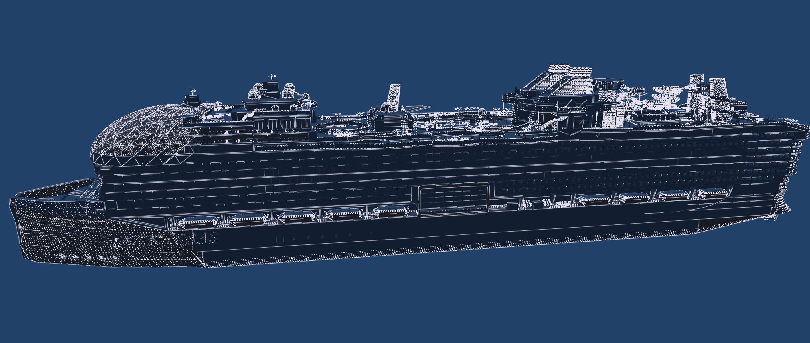 Icon of the Seas with full interior 3D model_49