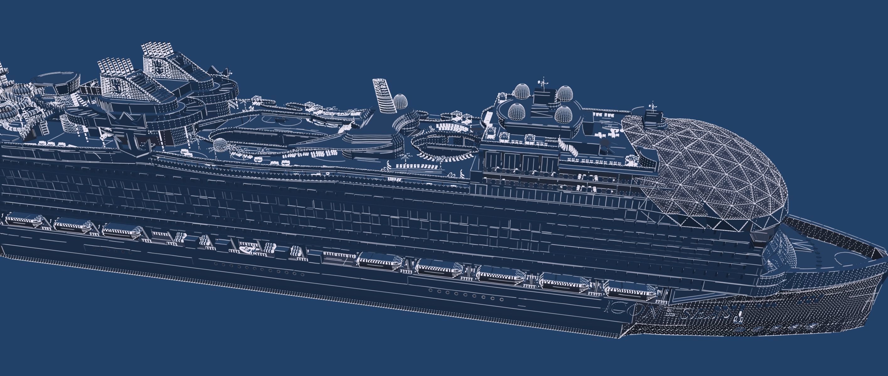 Icon of the Seas with full interior 3D model_51