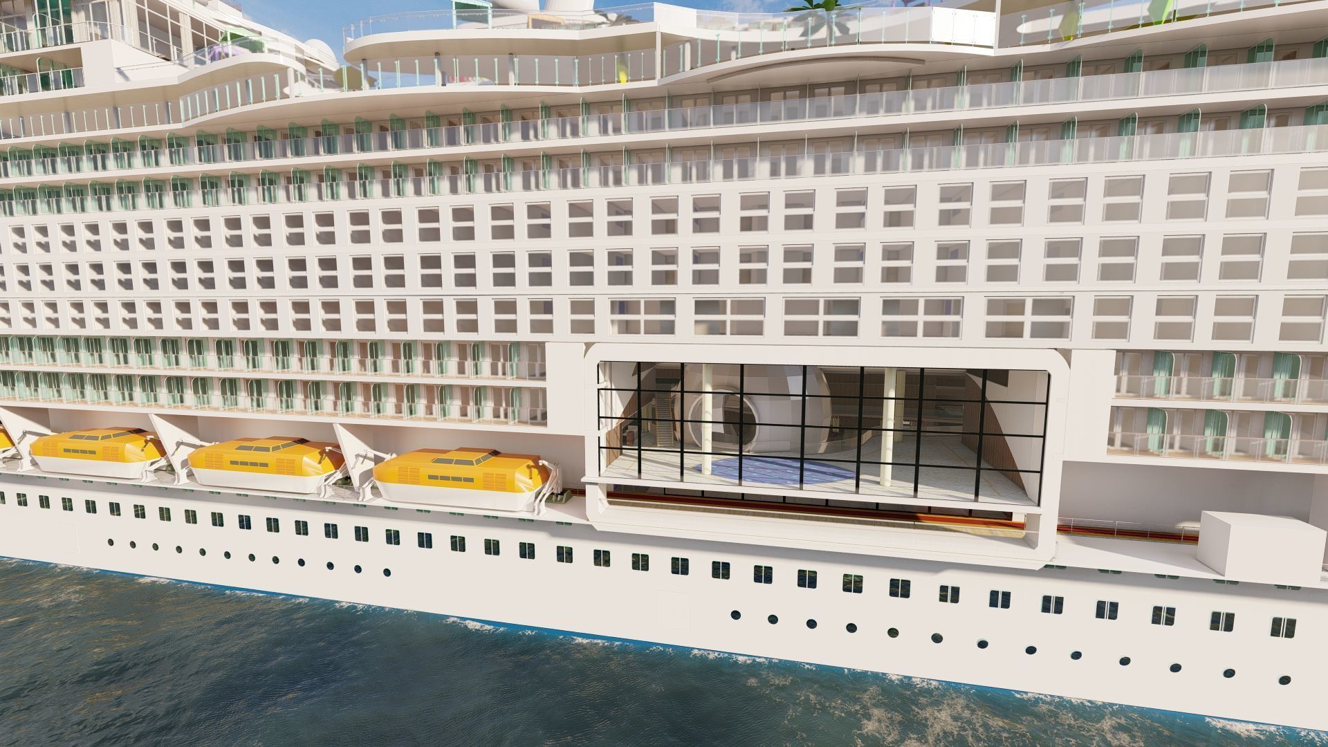 Icon of the Seas with full interior 3D model_2