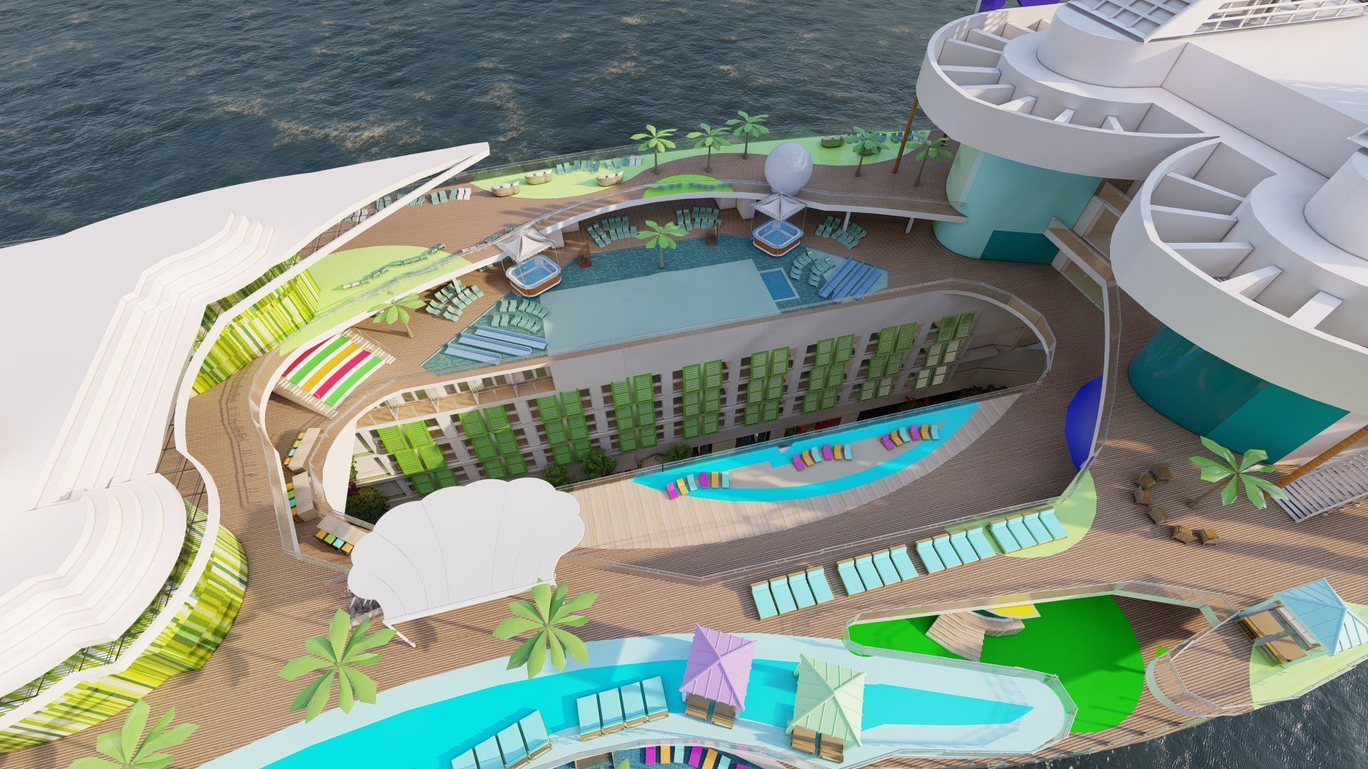 Icon of the Seas with full interior 3D model_8