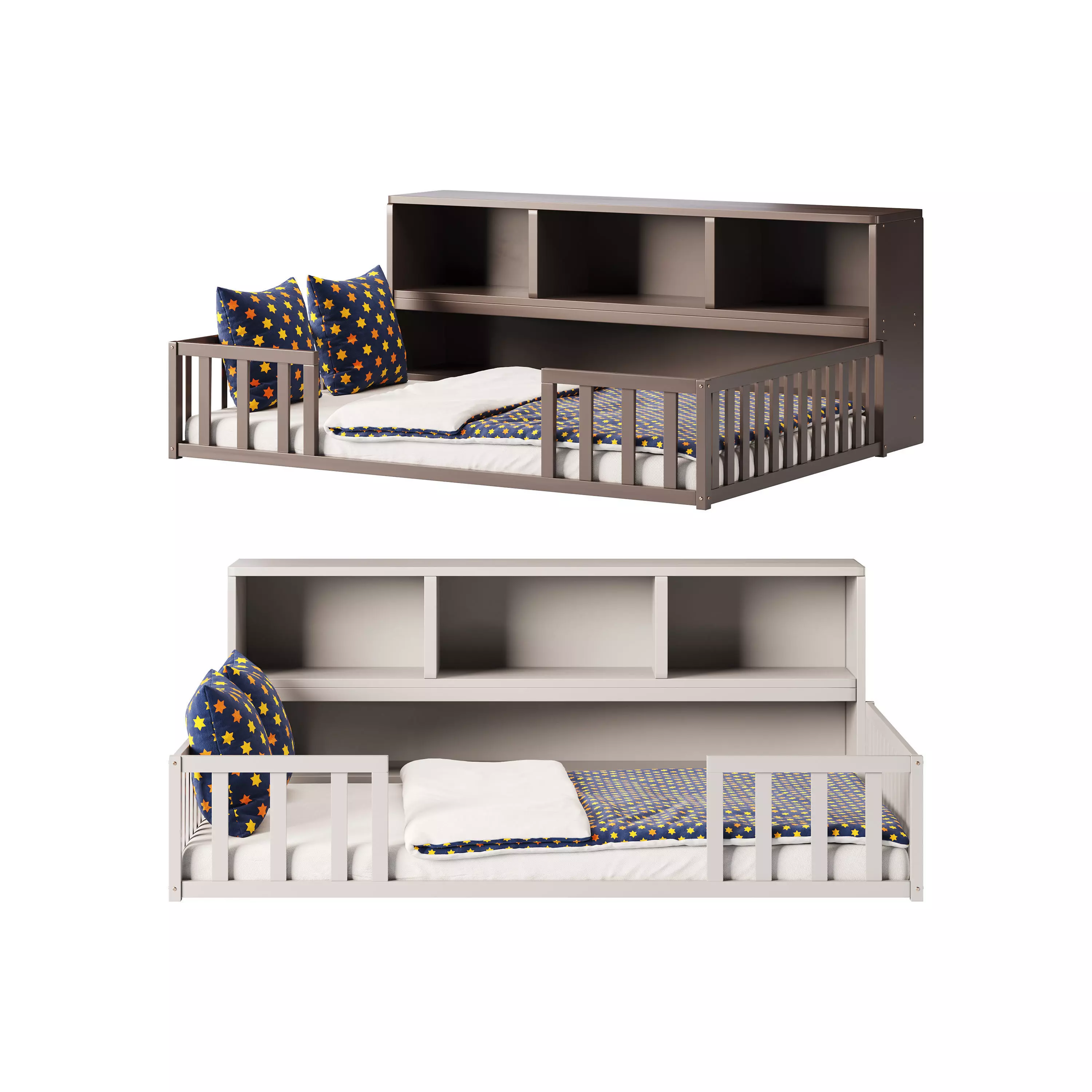 Montessori Floor Bed 3D model