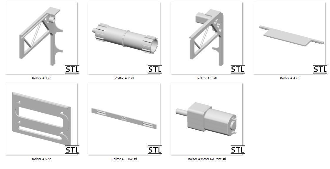 Sectional door for modelship Typ B 3D print model_3