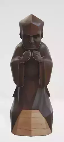 Wood man figurine