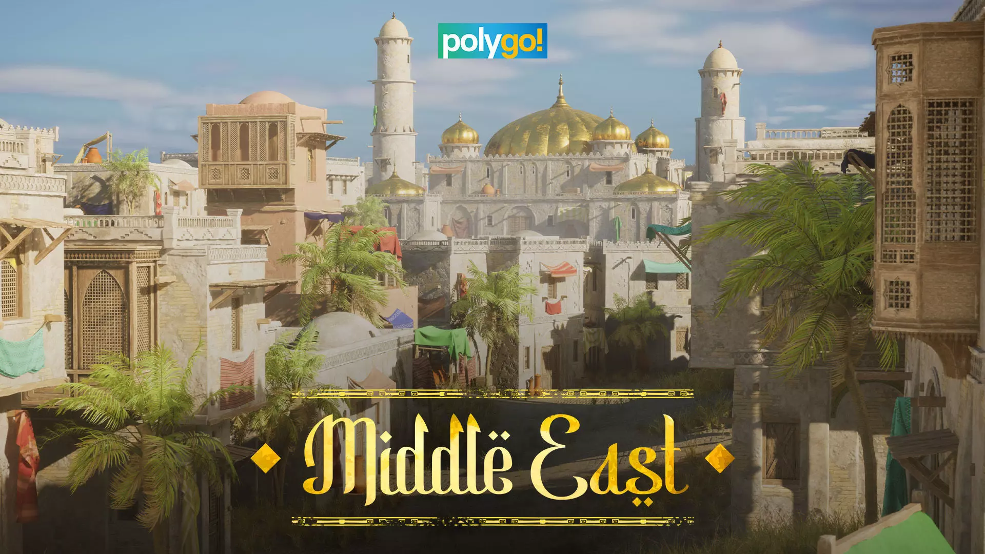 The Middle East - An Arabic Persian Environment Low-poly 3D model_0