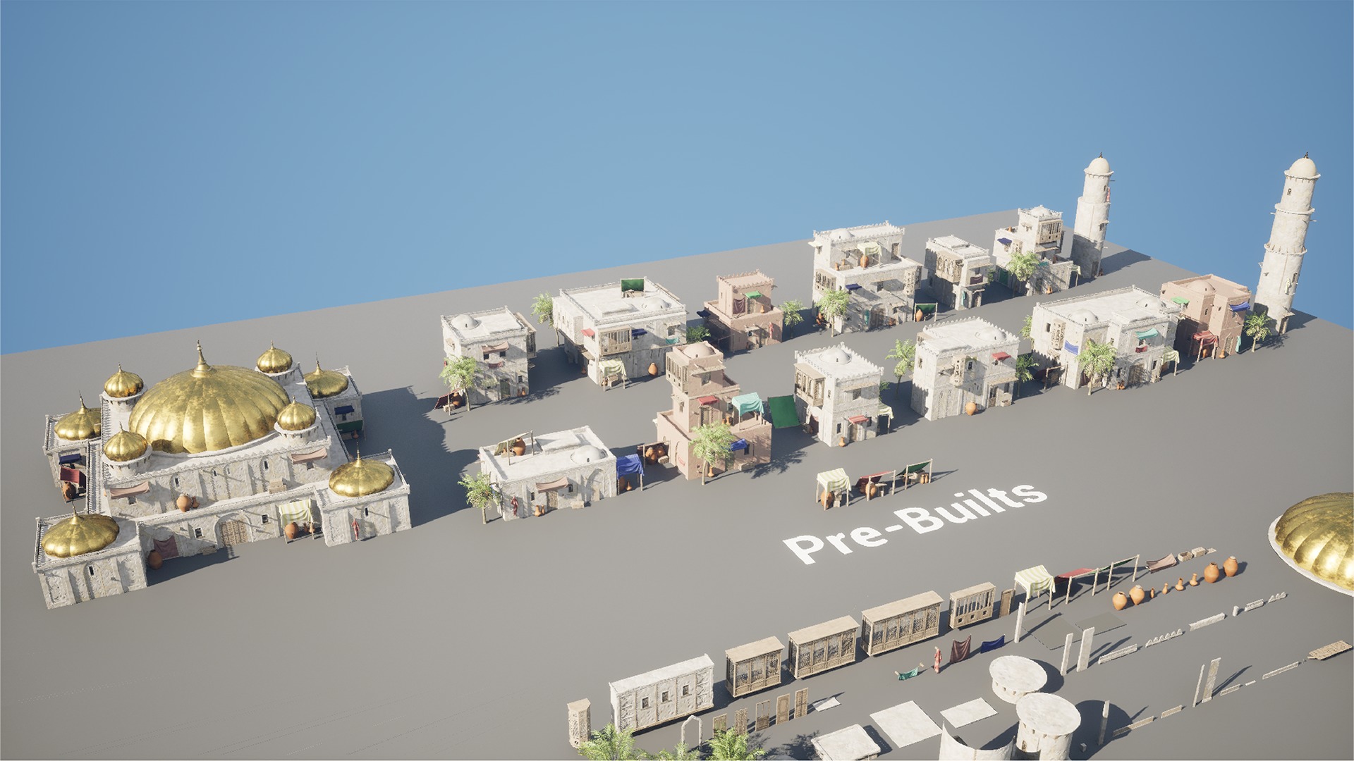 The Middle East - An Arabic Persian Environment Low-poly 3D model_12