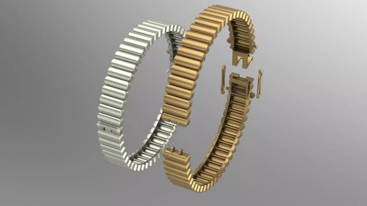 Boucheron bracelet heavy version 3D print model_0