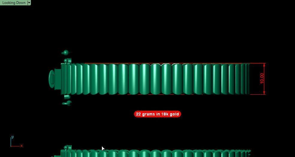 Boucheron bracelet heavy version 3D print model_5