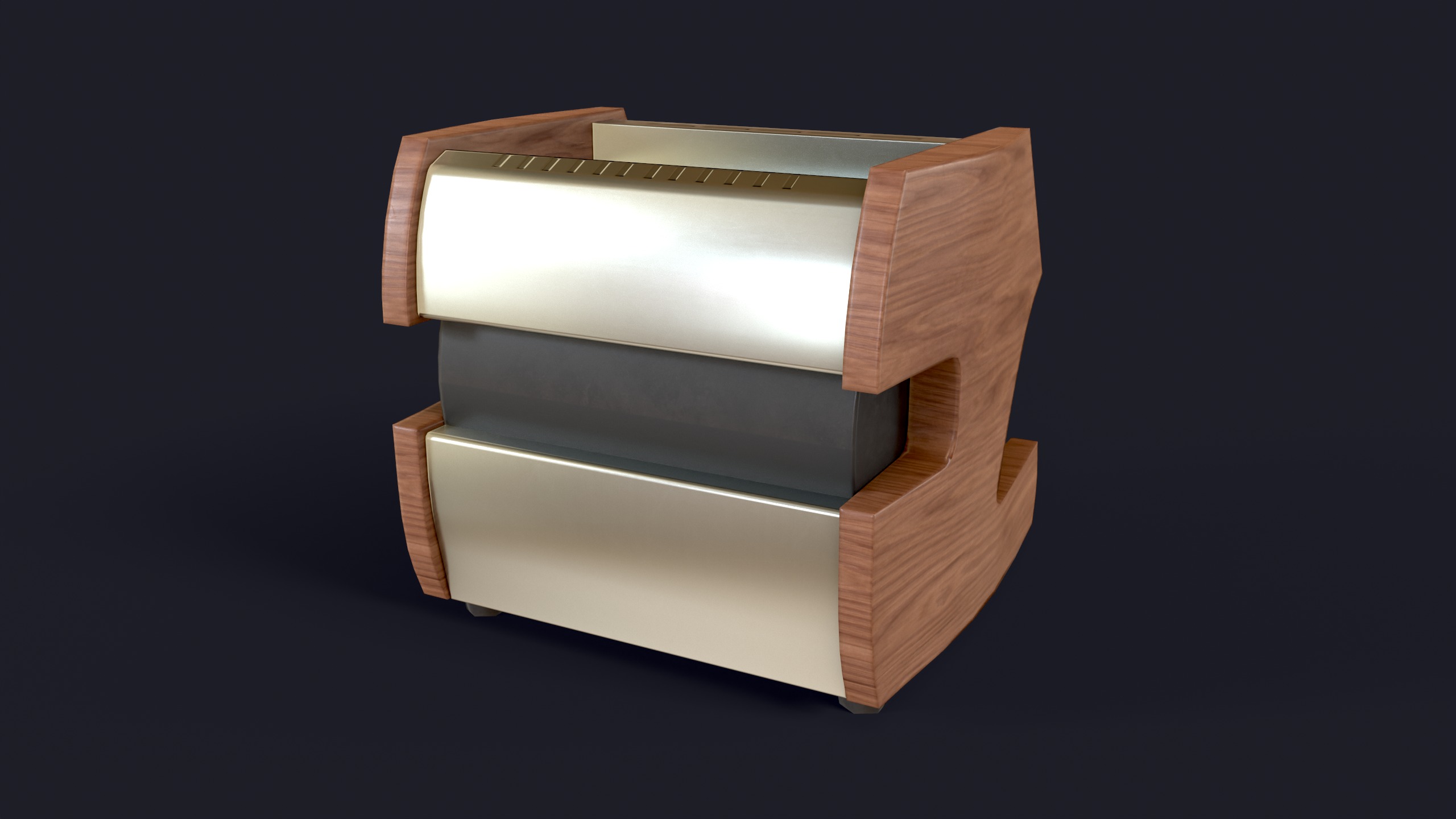 Coffee Machine Low-poly 3D model_4