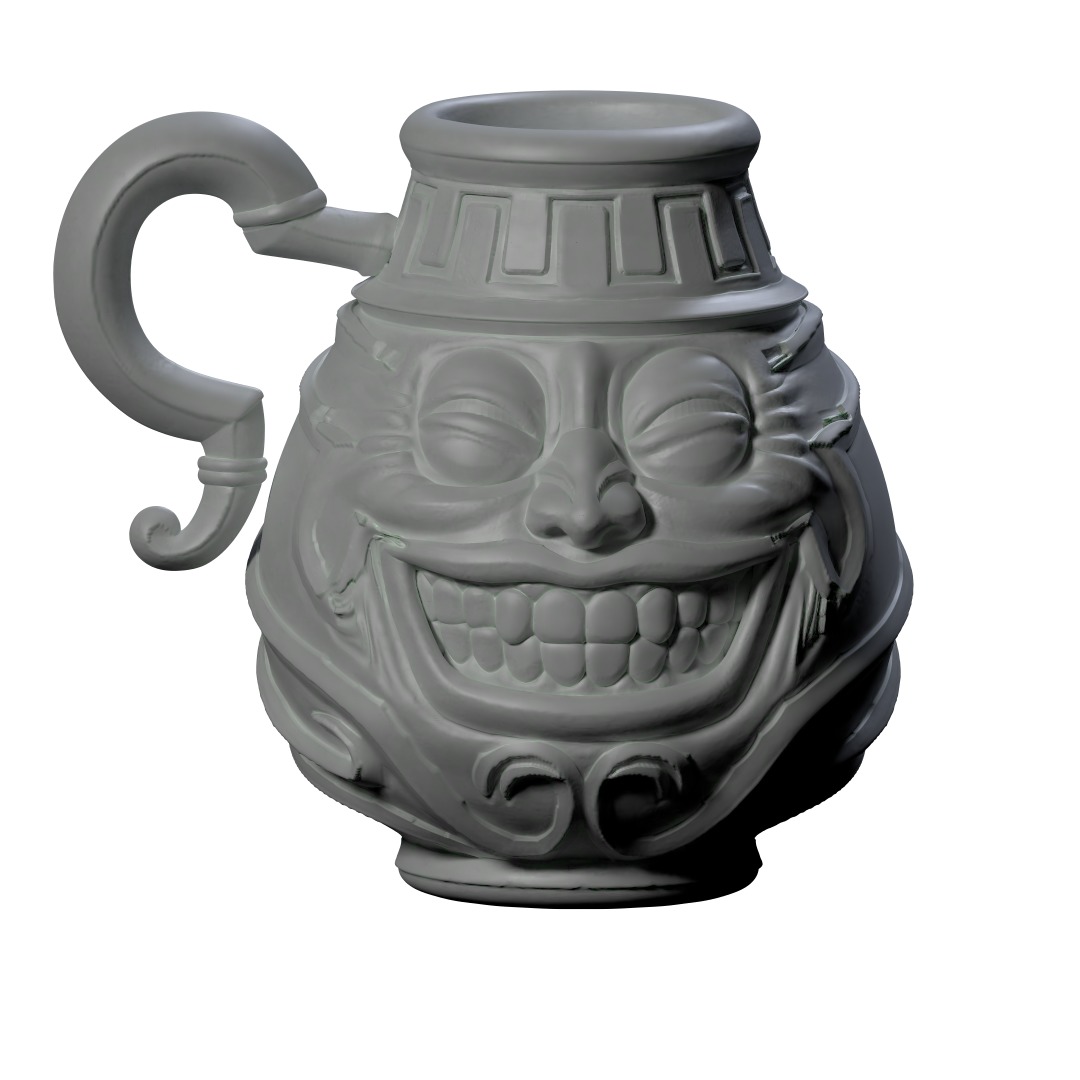 Pot of greed For 3dprint 3D print model_3
