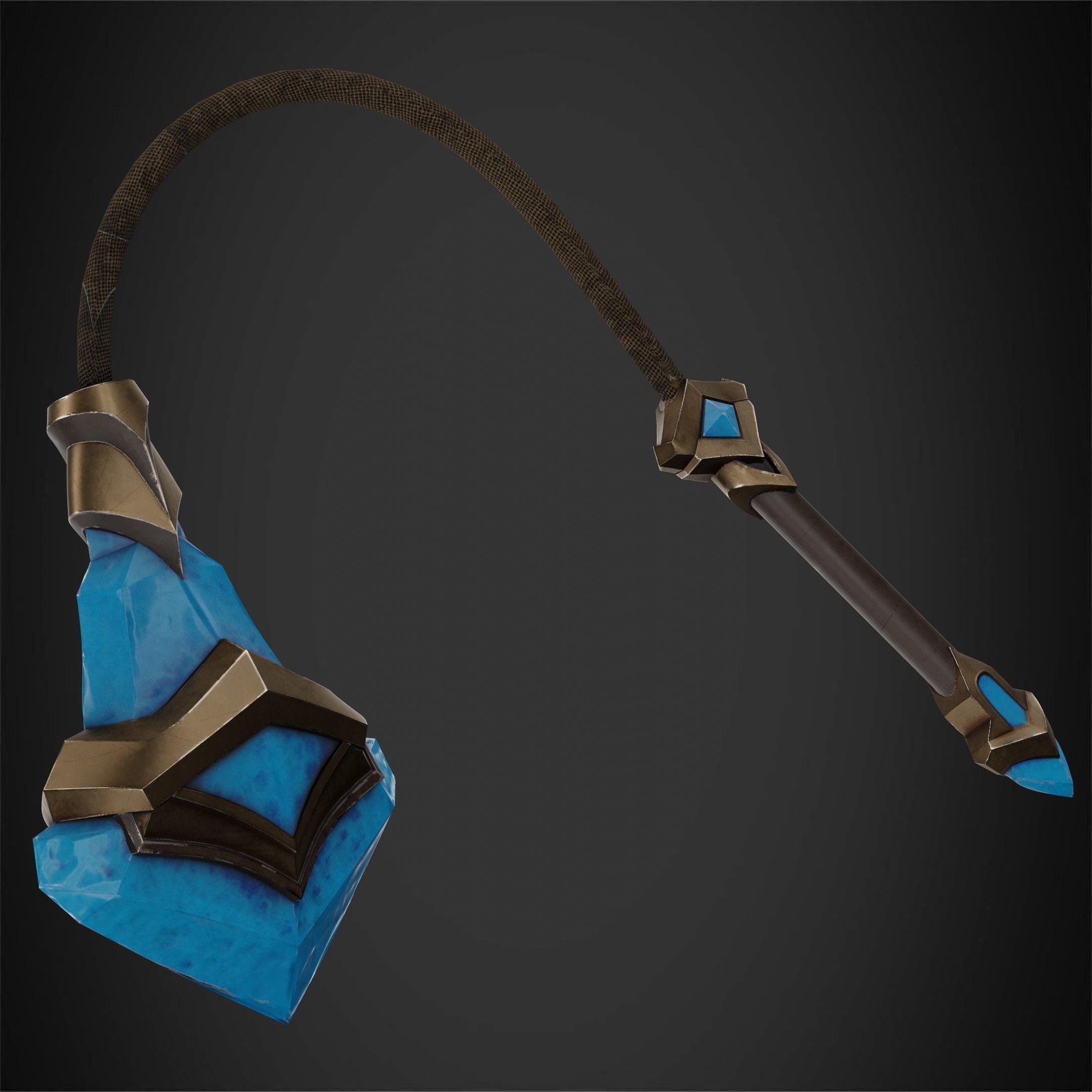 League of Legends Sejuani Full Armor and Mace for Cosplay 3D Model Collection_26