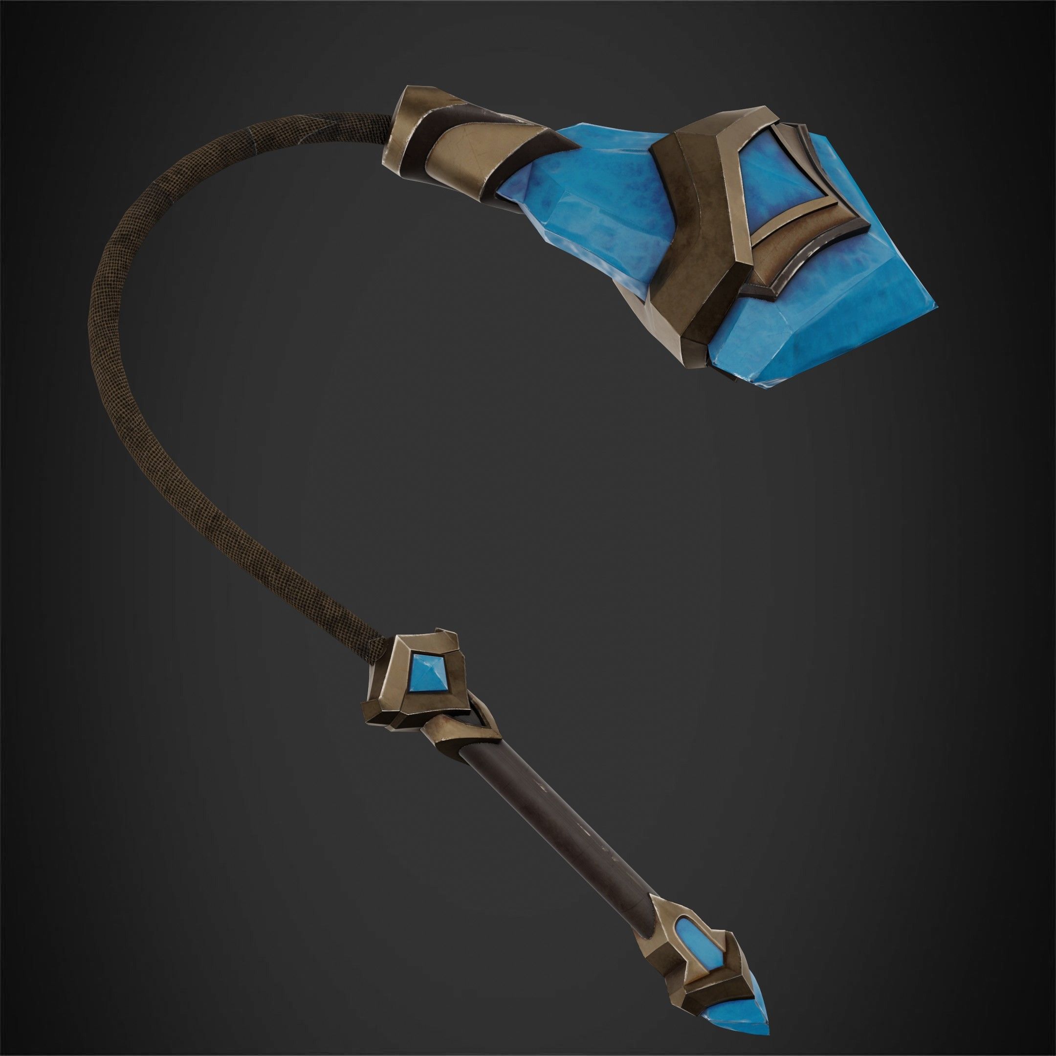 League of Legends Sejuani Full Armor and Mace for Cosplay 3D Model Collection_24