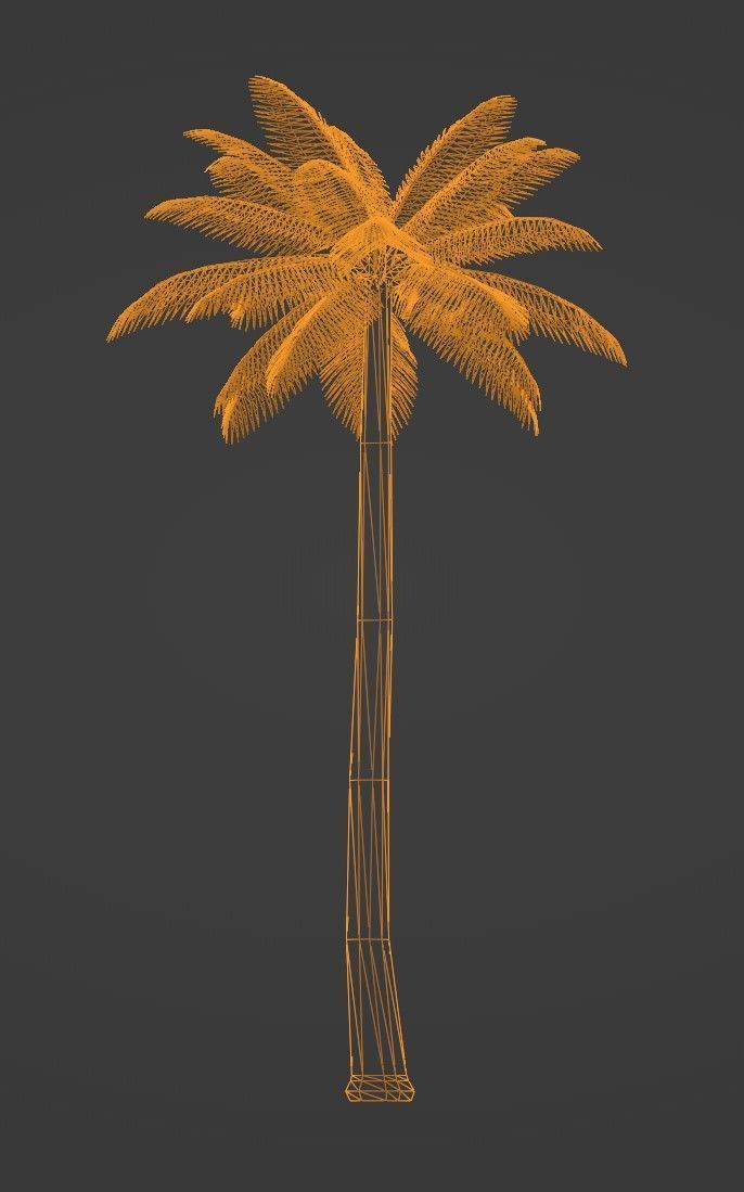 Tropical Plants Pack 10 Types No Transparency Low-Spec Friendly 3D model_31