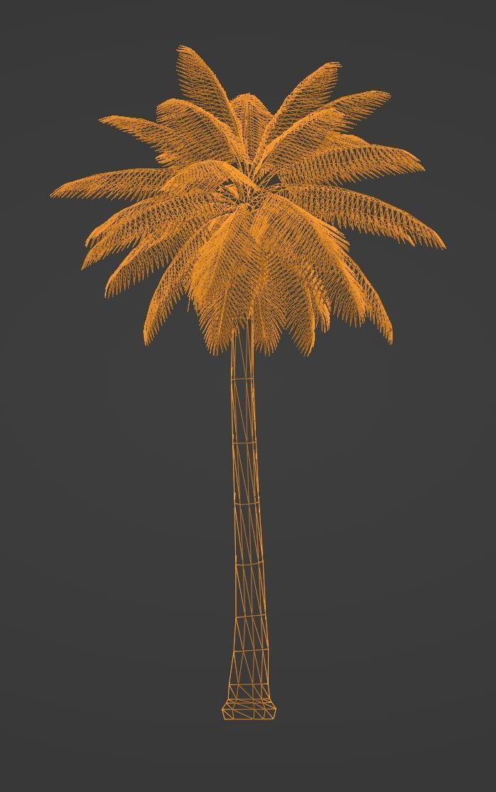 Tropical Plants Pack 10 Types No Transparency Low-Spec Friendly 3D model_25