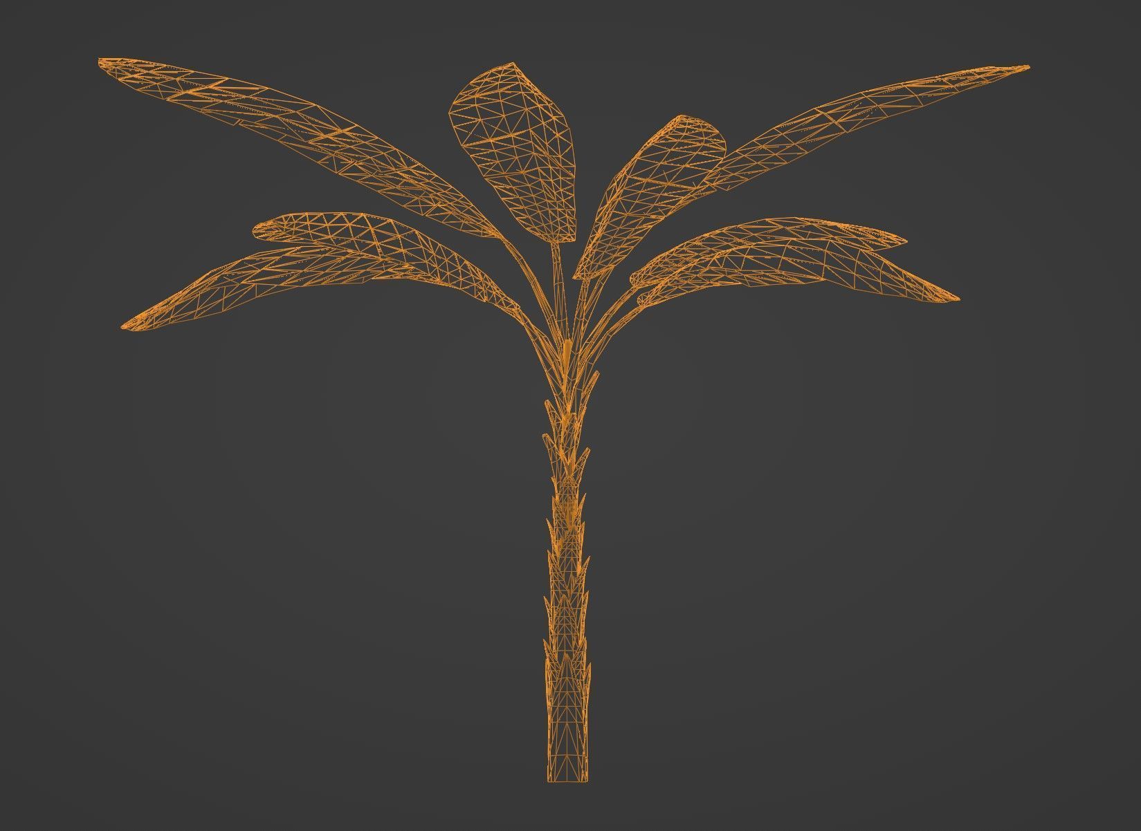 Tropical Plants Pack 10 Types No Transparency Low-Spec Friendly 3D model_8