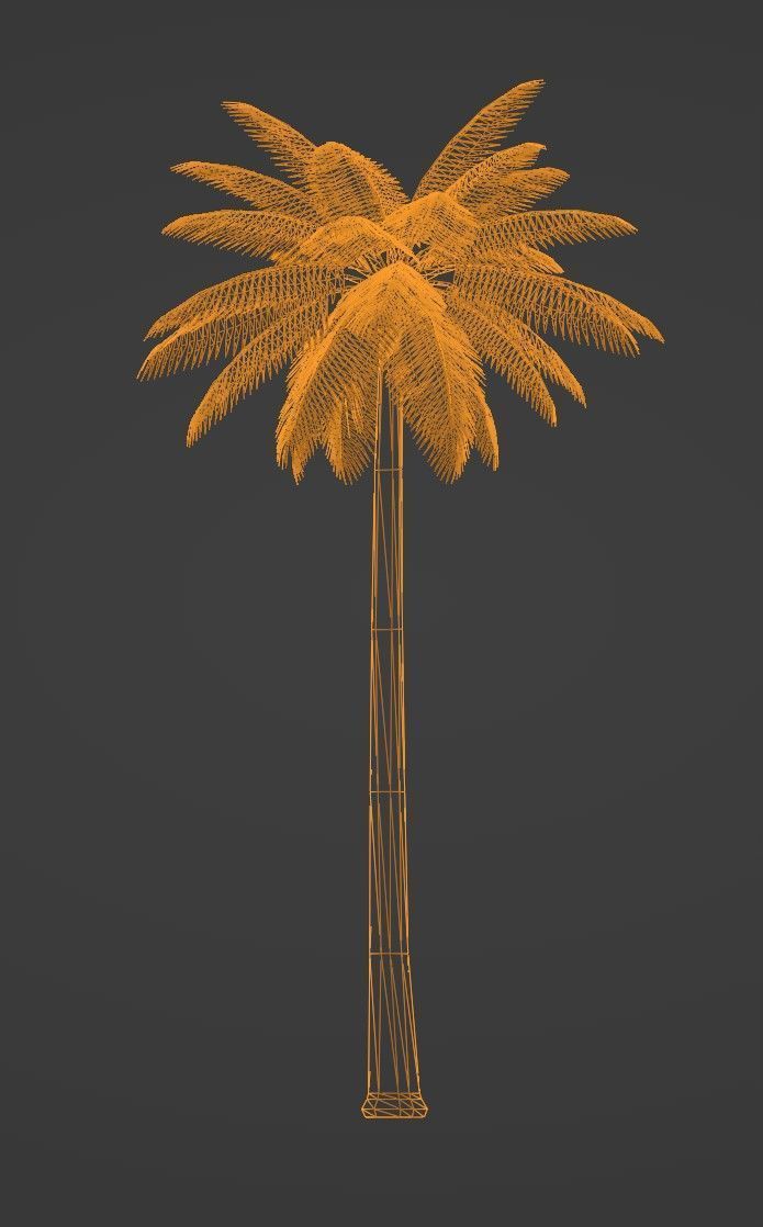 Tropical Plants Pack 10 Types No Transparency Low-Spec Friendly 3D model_33