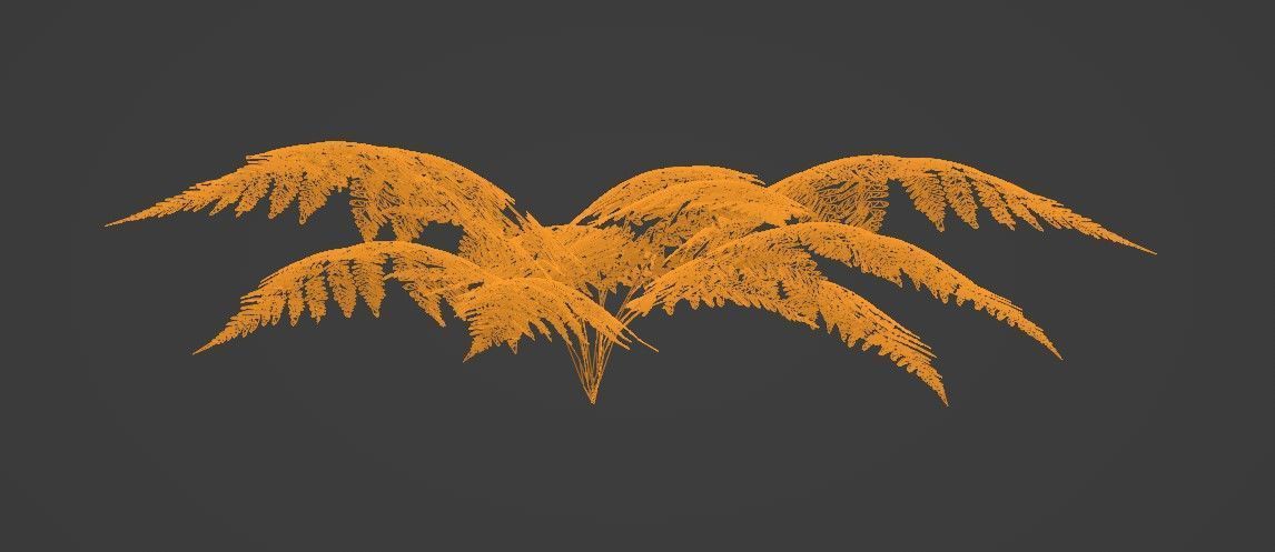 Tropical Plants Pack 10 Types No Transparency Low-Spec Friendly 3D model_15