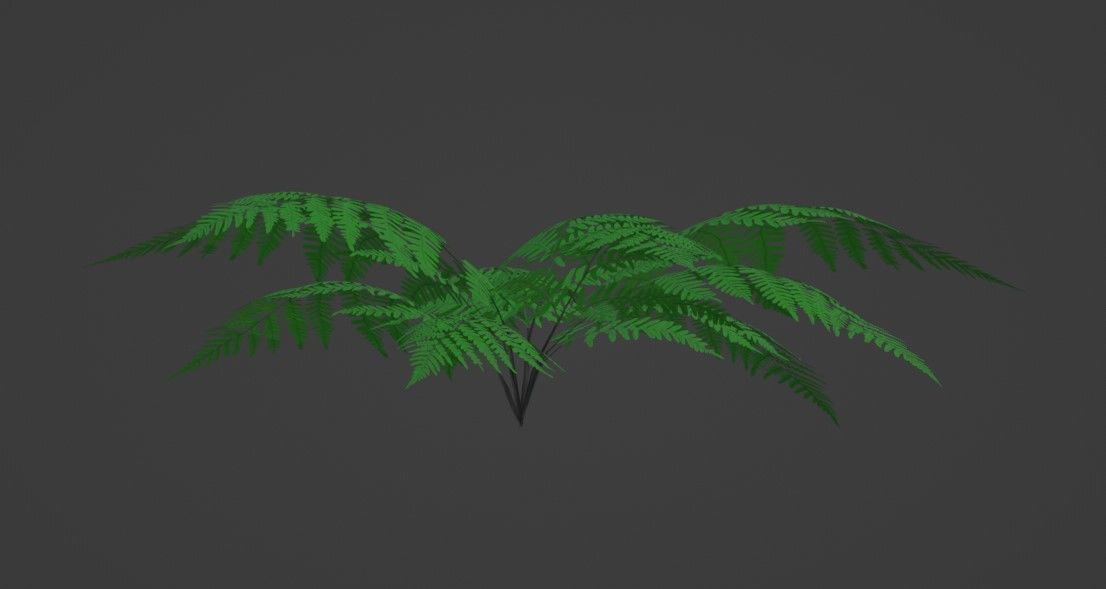 Tropical Plants Pack 10 Types No Transparency Low-Spec Friendly 3D model_16