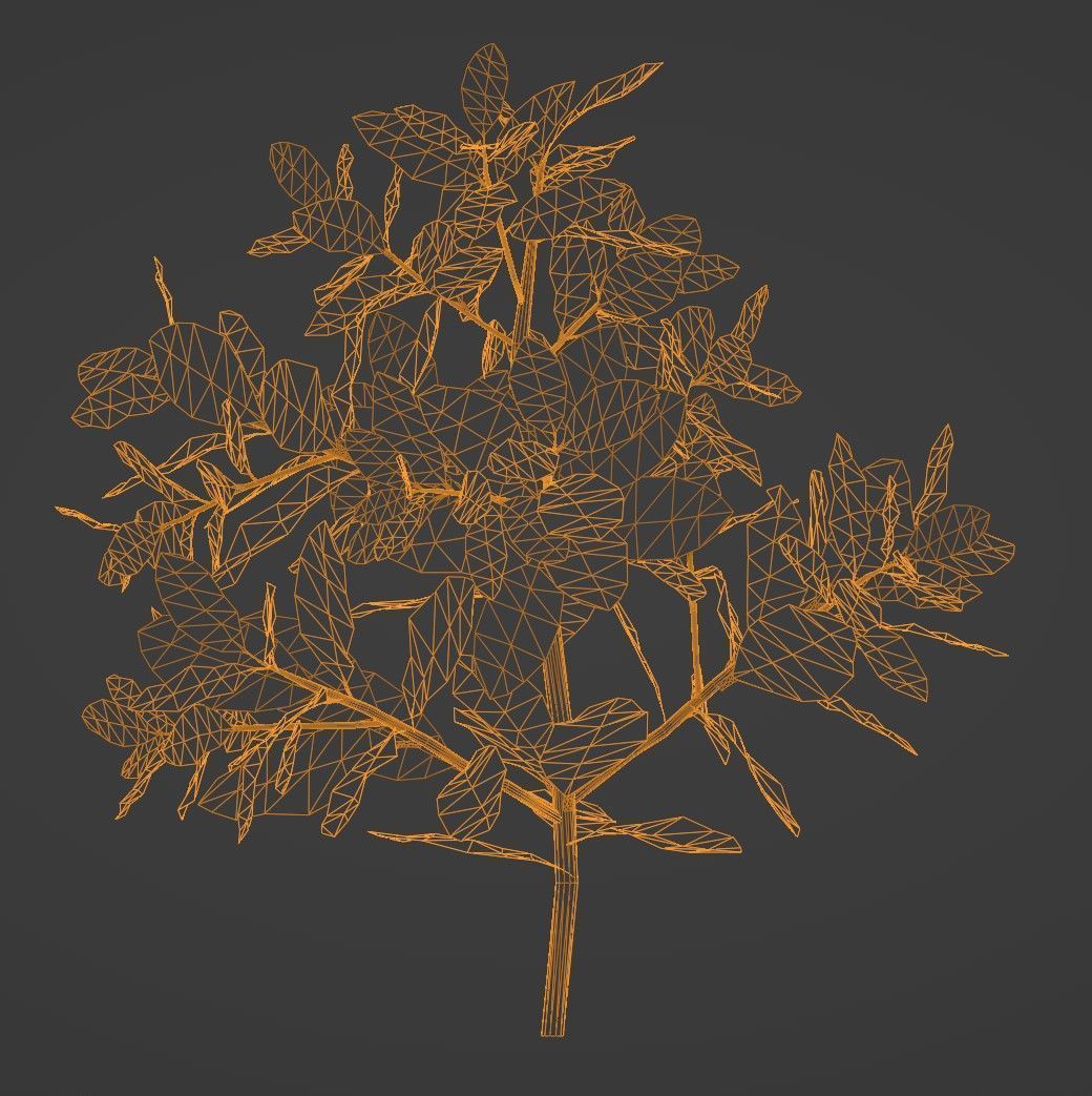 Tropical Plants Pack 10 Types No Transparency Low-Spec Friendly 3D model_19