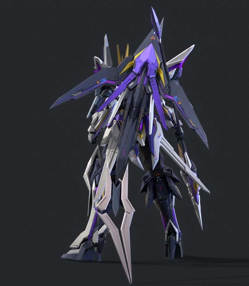 robot Low-poly 3D model_5