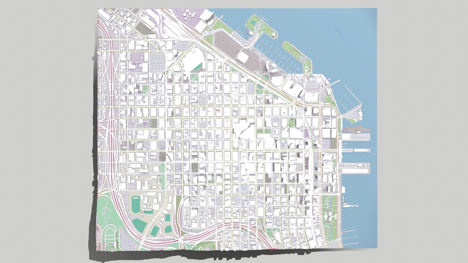 Cityscape San Diego California USA 3D model_11