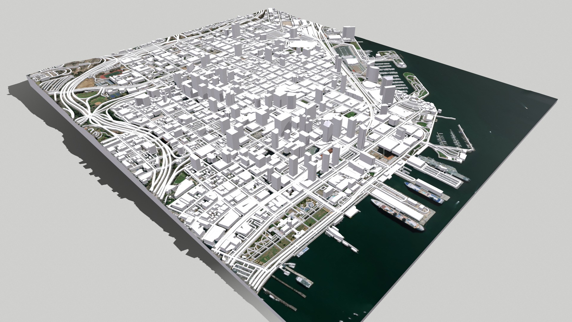 Cityscape San Diego California USA 3D model_12
