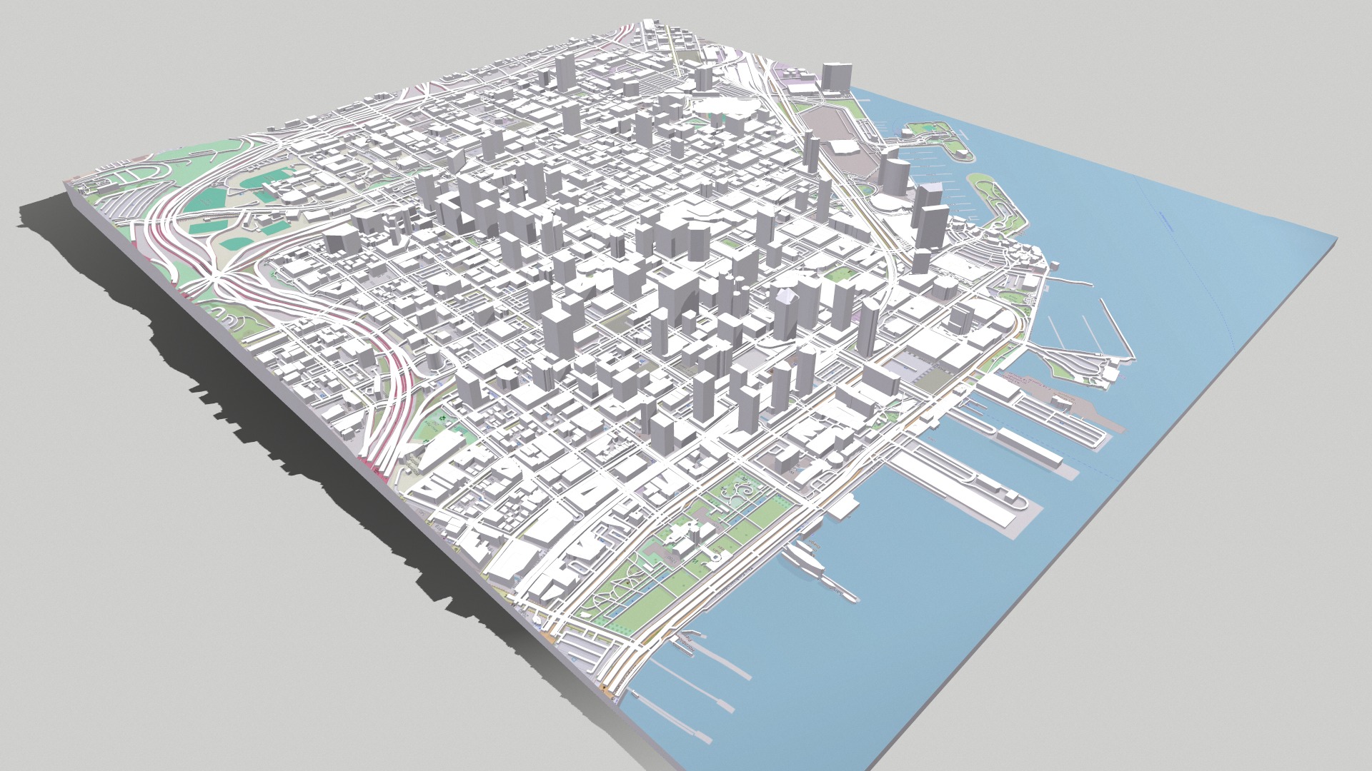Cityscape San Diego California USA 3D model_13