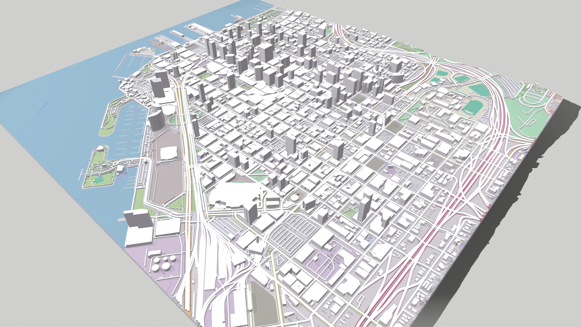 Cityscape San Diego California USA 3D model_7
