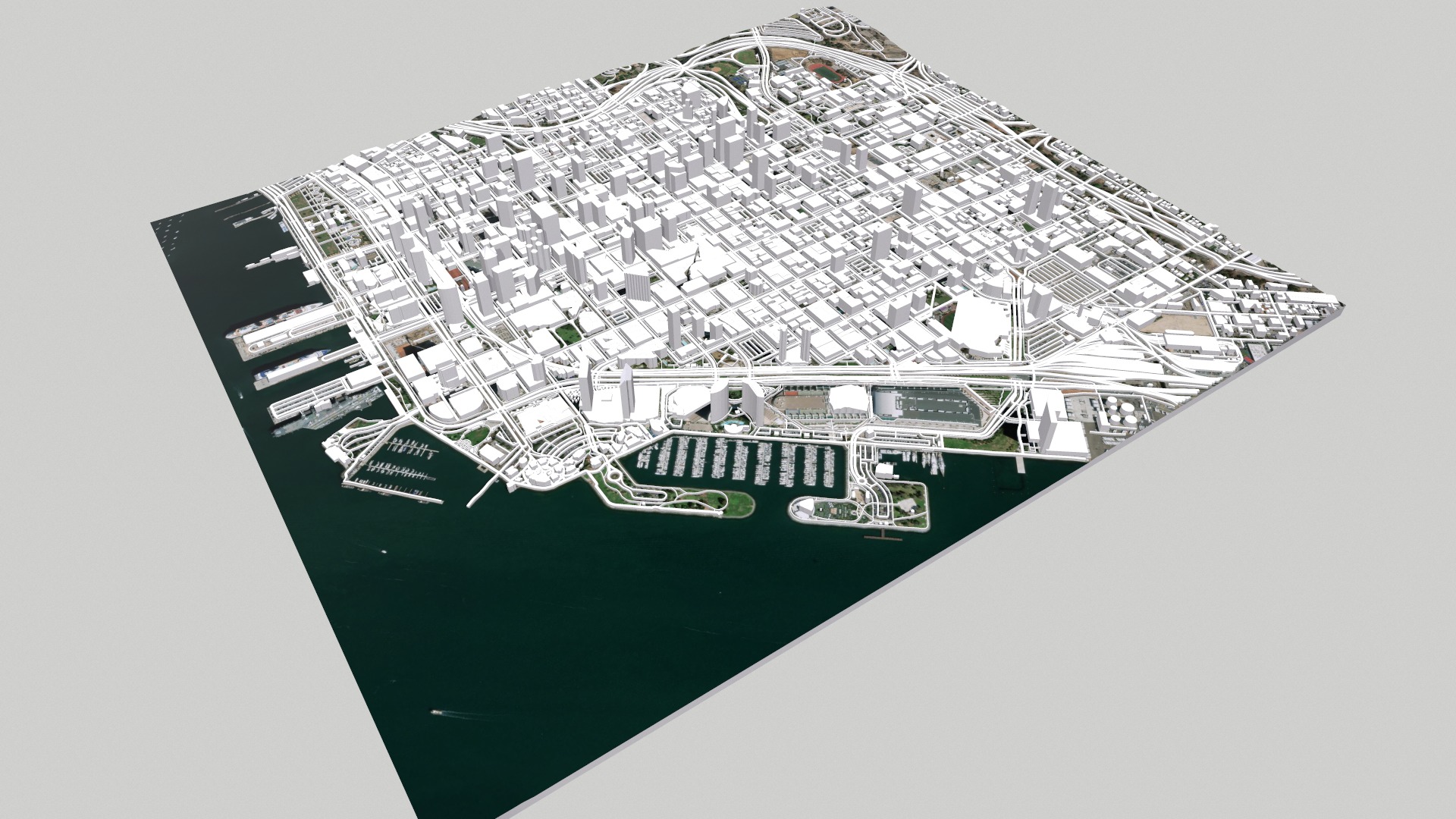 Cityscape San Diego California USA 3D model_10