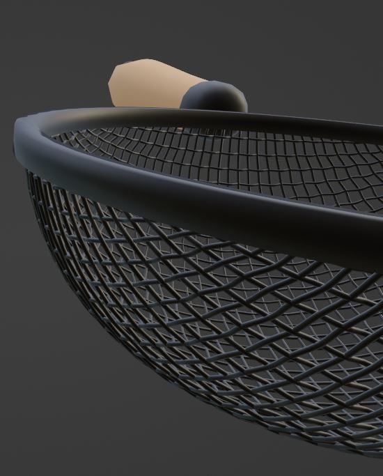 Strainer Low-poly 3D model_5