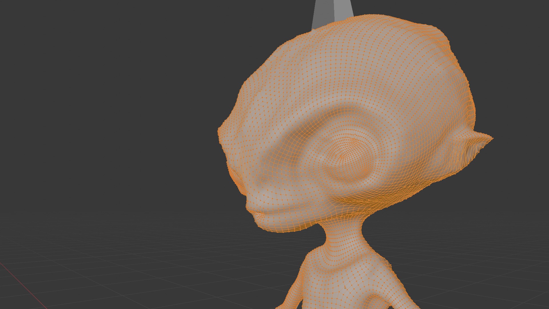 Realistic Alien  Malevolent Grey Low-poly 3D Model Low-poly 3D model_12
