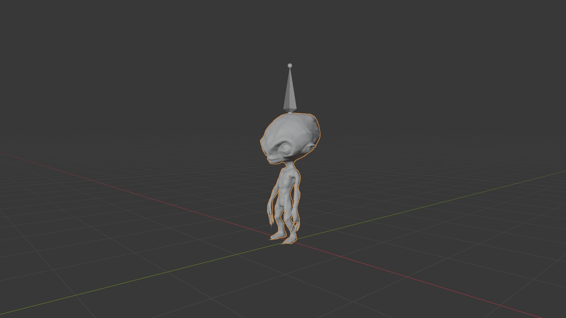 Realistic Alien  Malevolent Grey Low-poly 3D Model Low-poly 3D model_13